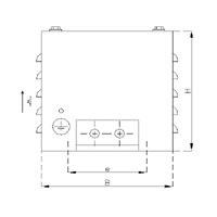 Horizontally mounted enclosure LG3-23