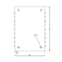 Vertically mounted enclosure WG1-23