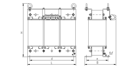 Design B for the power 6,3 kVA and more