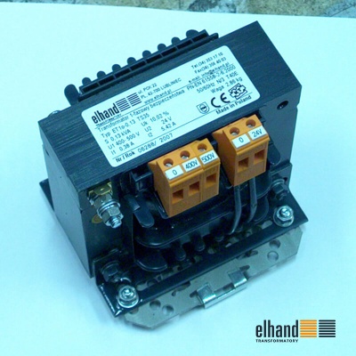 Safety isolating transformer ET1o for fastening on rail TS35 | ELHAND Transformatory